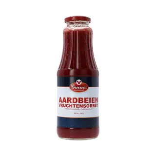 Gruno Vruchtensorbet Aardbei 1 Liter