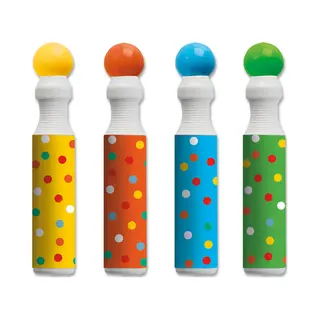 Ses Creative 14600 - Dot Markers Stiften voor kinderen - Stip kunst maken - 4 Xxl Dot Stiften - Grote stippen maken