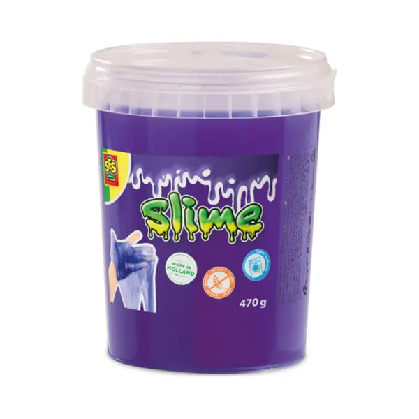 Ses Creative 15034 Purple Slime in Jar 470g - Brightly Coloured Slime - Toy - Play with Slime thumbnail