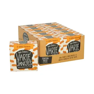 VarieJantjes Pindakaas Cupjes - Smeuïg Broodbeleg Voor Ontbijt Of Lunch - 12x15 Gram