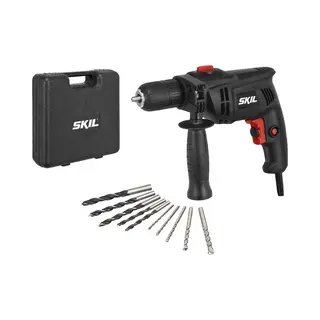 Skil Klopboormachine 550W - Boormachine Voor Hout, Staal & Metselwerk - Boorcacpaciteit Tot 35mm - Klopboormachines - Snelspanboorkop 13mm - Met