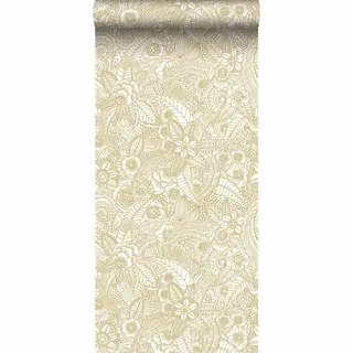 ESTAhome Behang Bloemtekeningen Goud - 53 Cm X 10.05 M - 139549