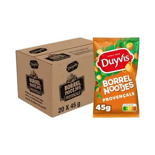 Duyvis Borrelnootjes Provencale 20x 45g Erdnüße Im Teigmantel Holländische Nüße 20x Borrelnotjes Provencale 45g