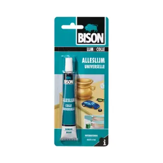 Bison Alleslijm Tube 25 Ml - Kleurloze, Waterdichte Hobbylijm Voor Allerlei Hobbymatige Lijmklusjes - Papier, Karton, Diverse Kunststoffen, Leer,