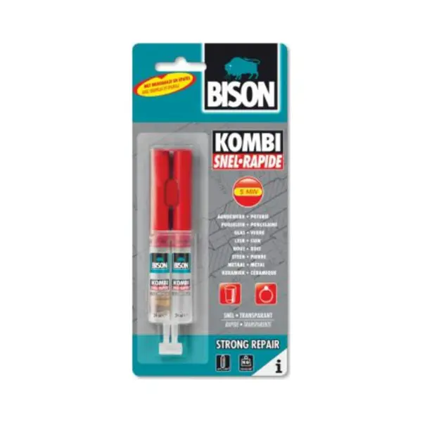 6x Bison Lijm Kombi Snel 24 Ml thumbnail