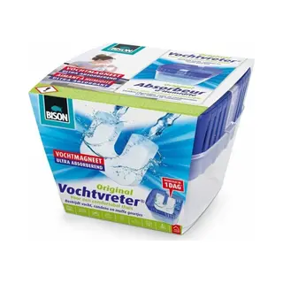 Bison Vochtvreter® Original, Luchtontvochtiger, Bestrijdt Vocht En Schimmel In Woonruimtes, Uniek Luchtcirculatiesysteem, 450 G, Wit, Ook Geschikt