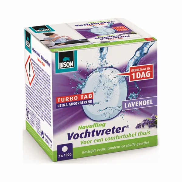 Bison Vochtvreter Turbo Tab Lavendel 100 Gr thumbnail