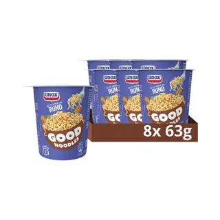 Unox Good Noodles Cup - Rund - 8 X 63 G - Voordeelverpakking