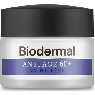 Biodermal Anti Age Nachtcrème 60+ - Nachtcrème Met Niacinamide&sheaboter - Voedt En Hydrateert Intensief - Nachtcreme Anti Rimpel Voor Vrouwen -
