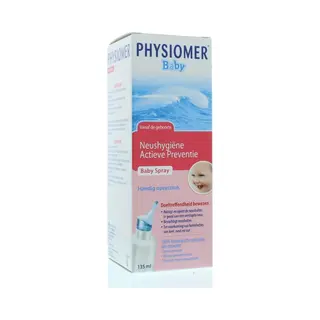 Physiomer Baby Spray - Neusspray - Natuurlijke En Efficiënte Oplossing Om Je Baby Beter Te Kunnen Laten Ademen - 135 Ml