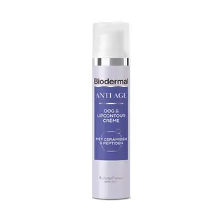 Biodermal Anti Age Oog- En Lipcontourcrème'- Oogcreme - Verminderd Diepe Rimpels, Wallen En Donkere Kringen Rondom De Ogen En Lippen - 15ml
