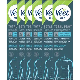 Veet Men - Ontharingscreme - Gevoelige Huid - 200ml X6 - Voordeelverpakking