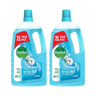 Be - Dettol Nettoie-tout P&F Fraîcheur De Lin 2L - 2 Stuks - Voordeelverpakking