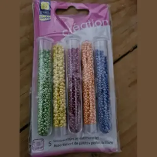 5x Glaspareltjes Assortiment Fel Sorbo