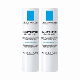 La Roche-Posay Nutritic Lippenstick - Lippenbalsem - (zeer) Droge Lippen - 2x4, 7ml