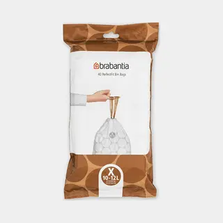 Brabantia 138041 afvalzak 12 l Wit 40 stuk(s)