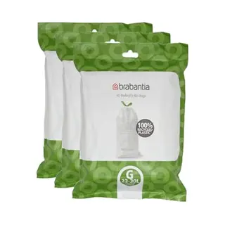 Brabantia PerfectFit Set Van 3 - Vuilniszak Dispenser Pack - Code G - 23-30L - 3x 40 Stuks