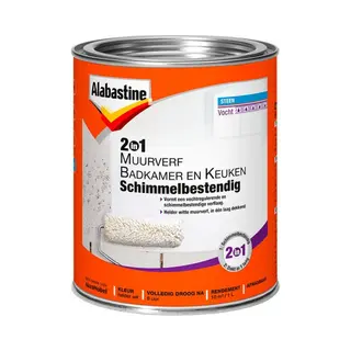 Alabastine 2in1 Muurverf badkamer en keuken 1 l