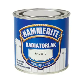 Hammerite Radiatorlak Hoogglans - Zuiver Wit - 250ml