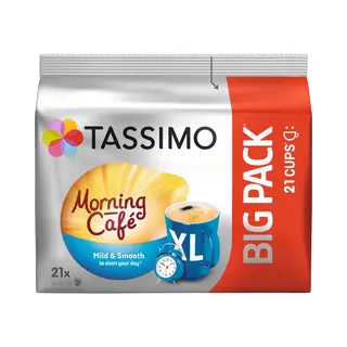 Jacobs Kaffee, Jacobs Tassimo Kaffee Discs Morning Cafe Mild Xl Bigpack 21 Stück 147g