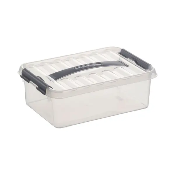 Sunware perfectly organised Sunware 78700017 - Aufbewahrungsbox „the Q-line“, 4 Liter, Mit Deckel, Transparent, 1 Stück thumbnail