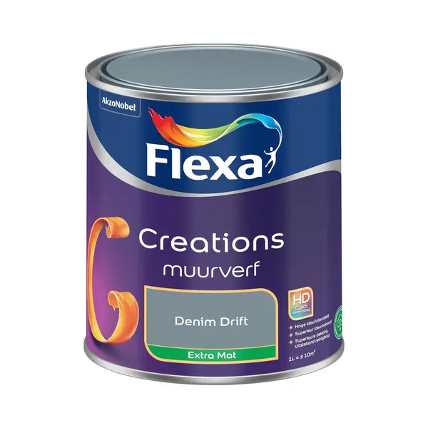 Flexa - Creations Muurverf Extra Mat - Denim Drift - Creations - 1 L thumbnail
