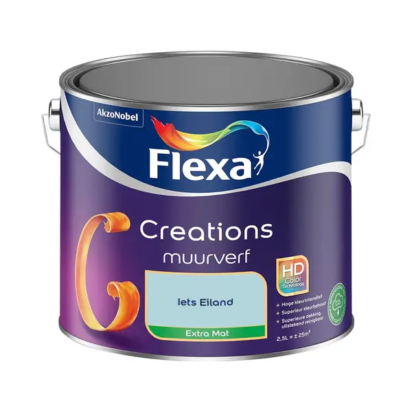 Flexa - Creations Muurverf Extra Mat - Iets Eiland - Mengverf - 2.5 L thumbnail