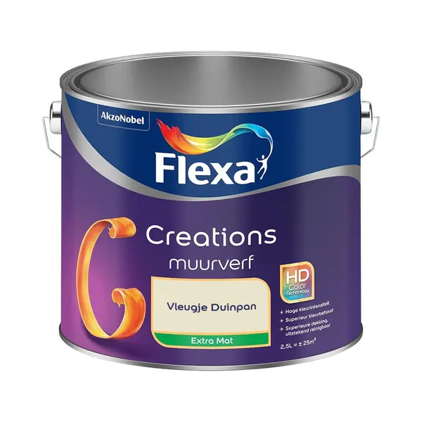 Flexa - Creations Muurverf Extra Mat - Vleugje Duinpan - Mengverf - 2.5 L thumbnail