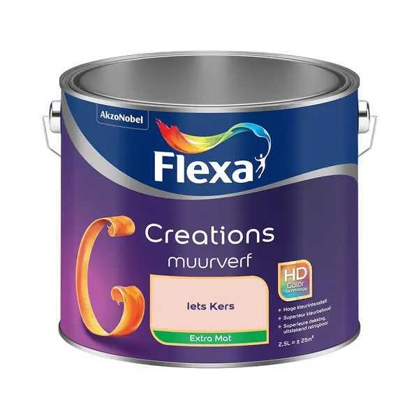 Flexa - Creations Muurverf Extra Mat - Iets Kers - Mengverf - 2.5 L thumbnail