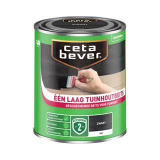 Cetabever Een Laag Tuinbeits - Zwart - 0, 75L
