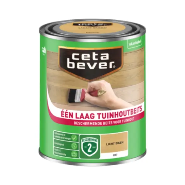 Cetabever Een Laag Tuinbeits - Licht Eiken - 0, 75L thumbnail