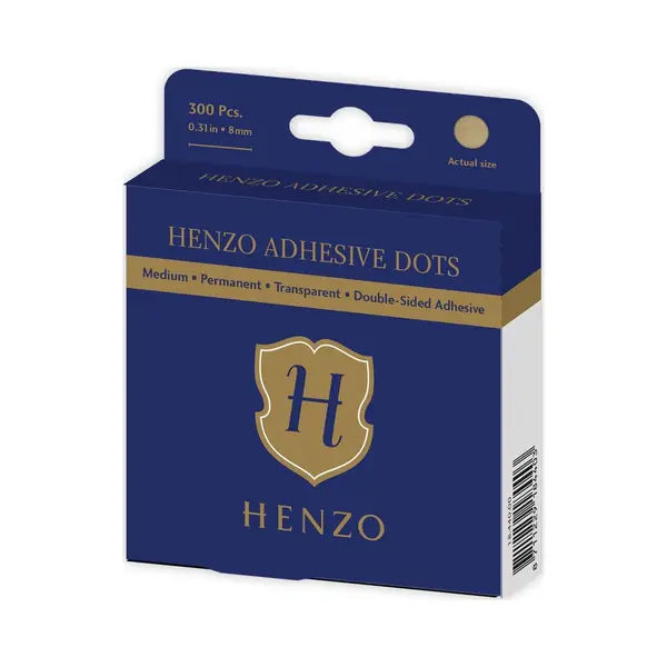 Fotoplakkers - Henzo - Adhesive Dots 8 Mm - 300 Stuks - Zelfklevend Permanent - Transparant thumbnail