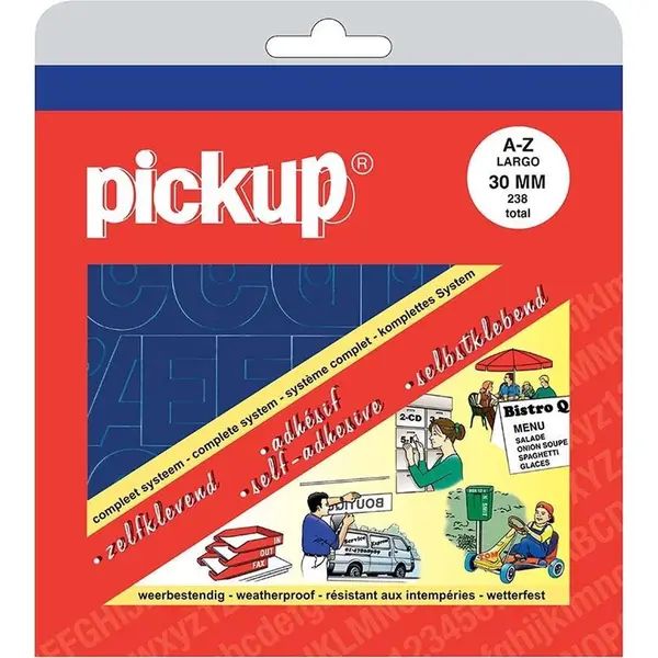 Pickup Plakletters Boekje Largo Blauw - 30 Mm thumbnail