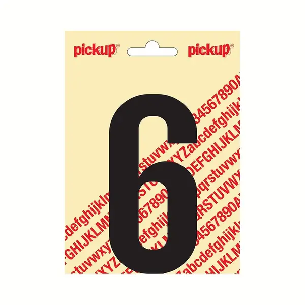Pickup Plakcijfer Nobel 120mm Zwart 6 - 310021206 thumbnail