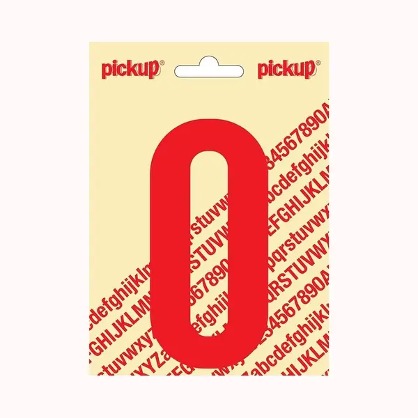 Pickup Plakcijfer Nobel 120mm Rood 0 - 310221200 thumbnail