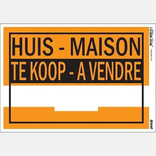Pickup Affiche Kunststof 23x33 Cm - Huis Te Koop Maison A Vendre