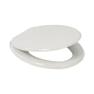 Plieger Start Toiletbril - Universele Vorm Wc Bril - Thermoplast - Wit - Met Deksel - Softclose - Quick Release - Kunststof Bevestiging