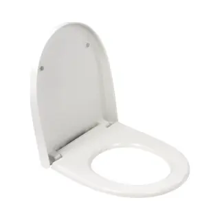 Plieger Zano Compact Toiletbril - D-Vorm Wc Bril - Duroplast - Wit - Met Deksel - Softclose - Quick Release - Geschikt Voor Geberit Toilet