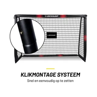 Dunlop Voetbaldoel - Voetbal Goal 180 X 120 X 60 Cm - Voetbalgoal Groot - Buitenspeelgoed Voor