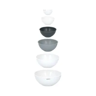 Alpina Mixing Bowl Set Of 6 Bowls Baking Utensils Grey
