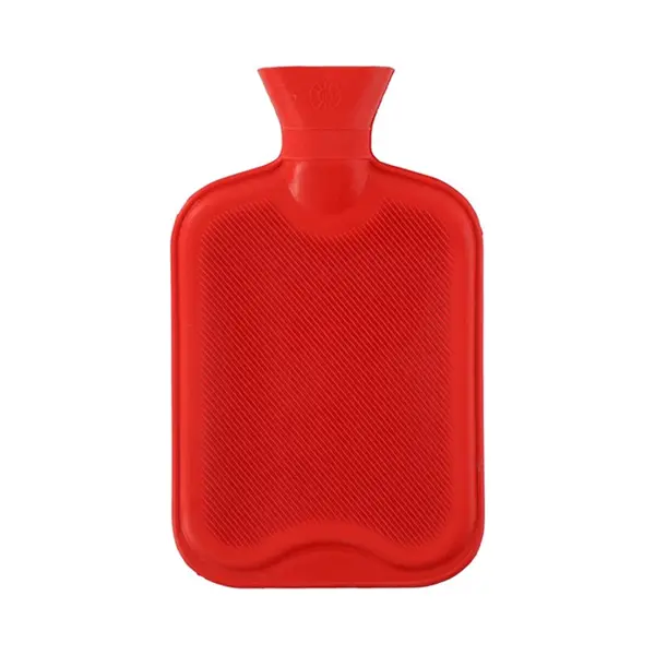 Warmwaterkruik - Kruik - 2 Liter - Set Van 2 Stuks Grijs & Rood thumbnail