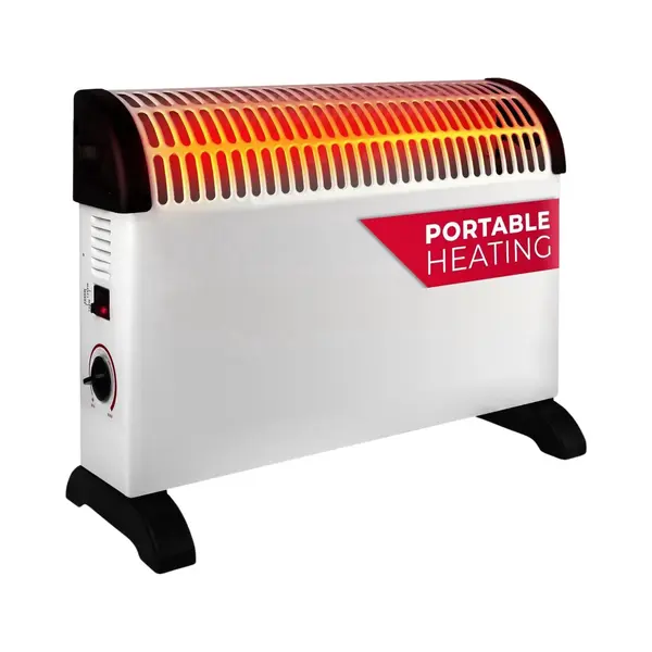 Alpina Convectorkachel 1500W - Elektrische Convector Kachel Vrijstaand - Ventilatorkachel Met Aanpasbare Thermostaat - Verwarming Voor Binnen - 50 X thumbnail