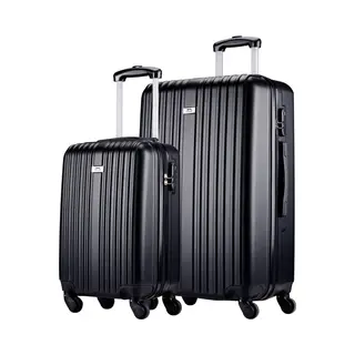 Slazenger Kofferset 2 Teilig - Handgepäck Koffer Und Reisekoffer (M + Xl) - Abs Trolley Hartschalenkoffer Set Mit 360° Rädern - Kombinationsschloss