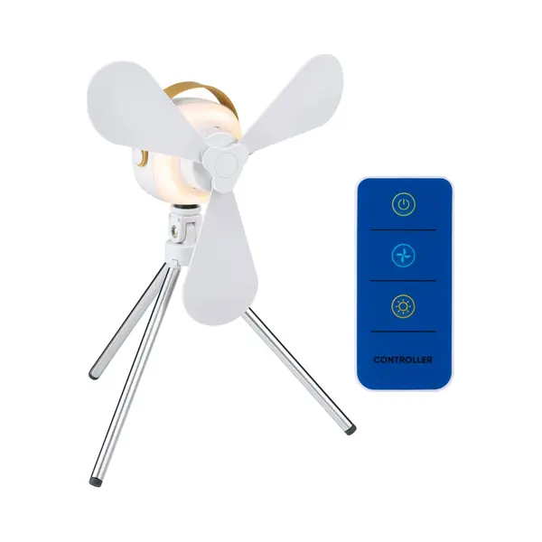 Lifetime Air Tafelventilator - Ventilator Usb-C Oplaadbaar - Statief Ventilator Met Nachtlampje En Afstandsbediening - Ventilator Met thumbnail