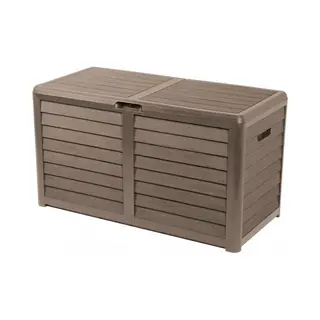 Lifetime Garden Aufbewahrungsbox Mit Deckel 420L - Gartenbox Für Den Außenbereich - 117, 3 X 65, 3 X 54, 8 Cm - Auflagenbox Wasserdicht - Schließt Mit Deckel Und