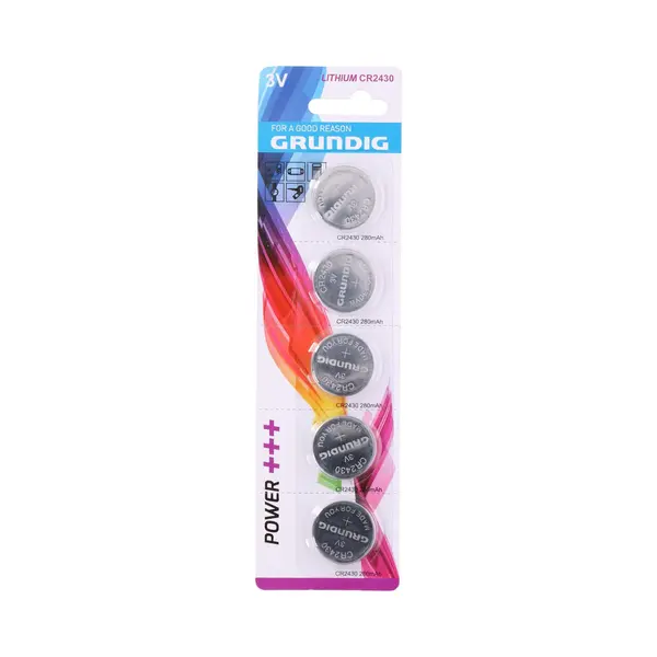 Grundig CR2430 Knoopcel Batterijen - 5 Stuks thumbnail