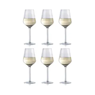 Alpina Wijnglazen Witte Wijn - 6 Stuks Witte Wijnglazen - Wijnglas 37cl - Wijnglazen Set - Glazenset Voor Diner - Wijn Glazen - Helder Glas