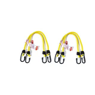 Jumbo Snelbinder Met Haken Set 4 Stuks, Geel, 45 Cm Lang, 8 Mm