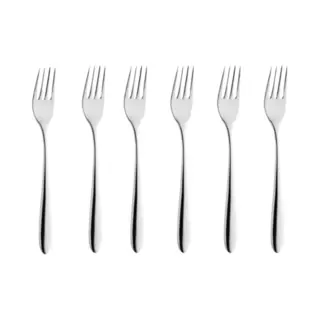 Excellent Houseware Gebakvorkjes 6 Stuks Rvs