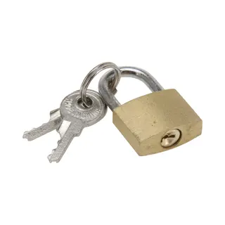 Fx Tools Mini Hangsloten - 3x - 20mm - Koper - 2 X 1 X 4 Cm - Hangslotjes